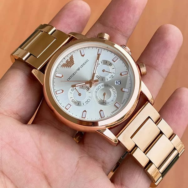 Emporio armani gold watches hotsell