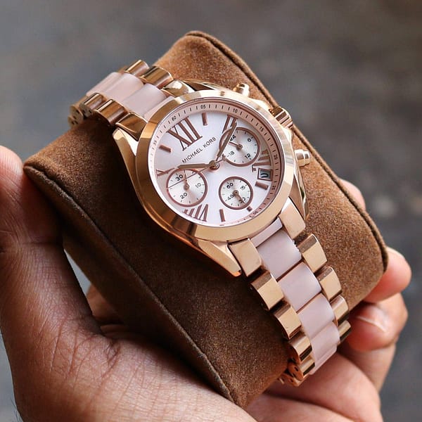 Michael kors bradshaw watch rose gold on sale