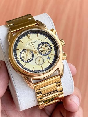 Patek Philippe premium wrist watch with metal strap