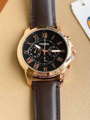 Fossil timepiece leather strap for men