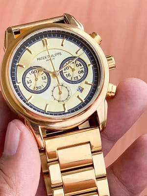 Patek Philippe premium wrist watch with metal strap