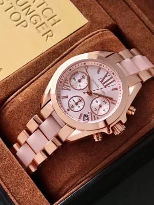 Michael kors bradshaw rose gold wrist watch for her
