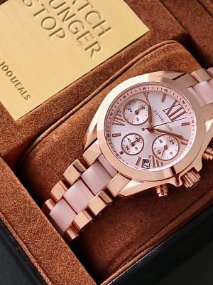 Michael kors bradshaw rose gold wrist watch for her