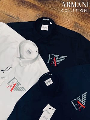 Emporio Armani exclusive 2022 cotton shirt for men