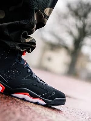 Air Jordan Retro6 red infrared basketball shoes