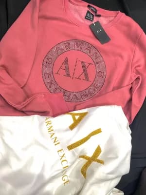 Armani Exchange sweatshirt for women exclusive showroom article