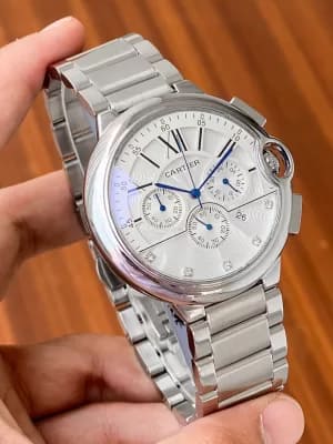 Cartier ballon Bleu 44mm
metallilc chain Automatic watch