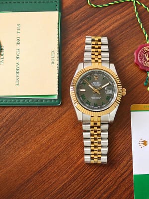Rolex oyester perpetual datejust 41 analog premium watch for men