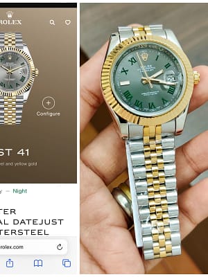Rolex oyester perpetual datejust 41 analog premium watch for men