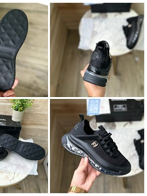 Chanel black imported sneakers for men