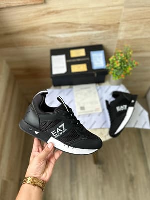 Emporio Armani black imported sneakers for men