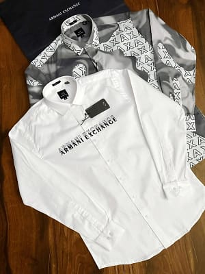 Armani Exchange luxury in store shirts for men
