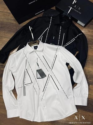 Armani Exchange luxury partywear 2025 in store shirts