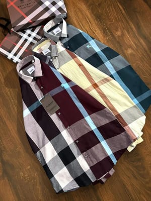 Burberry luxury original quality 2024 in store shirt collection