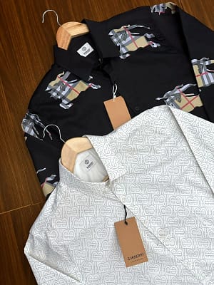 Burberry luxury original quality 2024 in store shirt collection