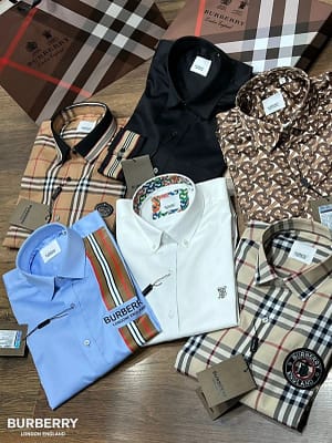 Burberry luxury original quality 2024 in store shirt collection