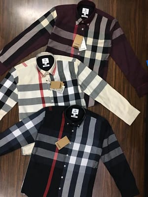 Burberry luxury original quality 2024 in store shirt collection
