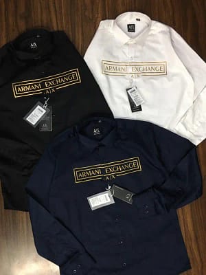 Armani Exchange luxury original quality 2024 in store shirt collection