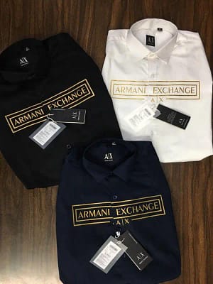 Armani Exchange luxury original quality 2024 in store shirt collection