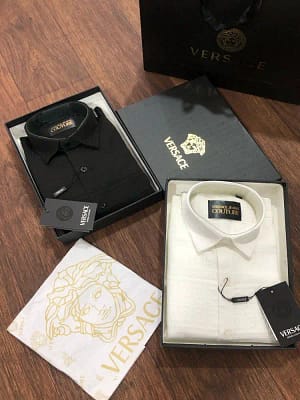 Versace luxury original quality 2024 in store shirt collection