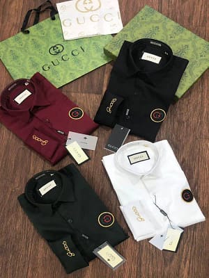 Gucci imported premium cotton shirts for men
