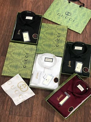 Gucci imported premium cotton shirts for men