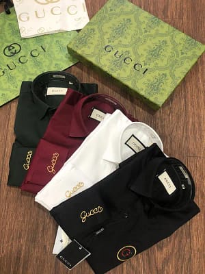 Gucci imported premium cotton shirts for men
