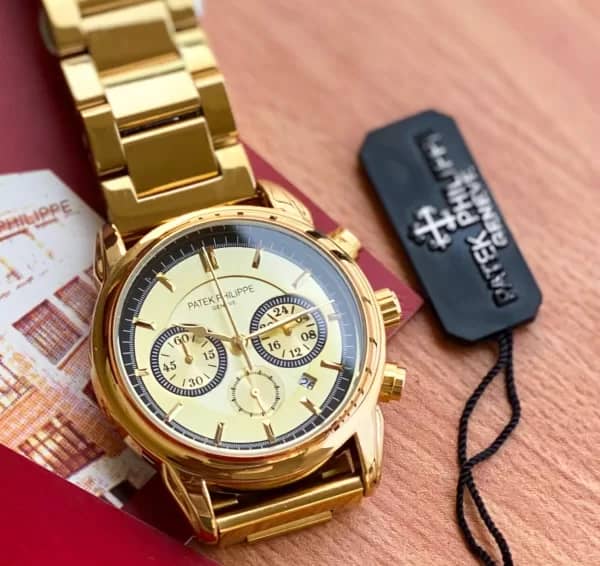 Patek Philippe premium wrist watch with metal strap - Image 6