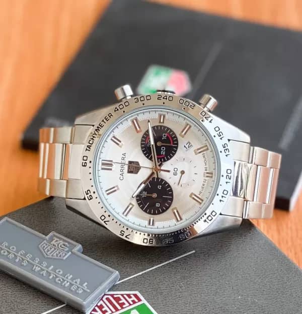 Tag Heuer Carrera 160 Years Anniversary Limited Edition White Dial Super High Quality Chronograph Watch