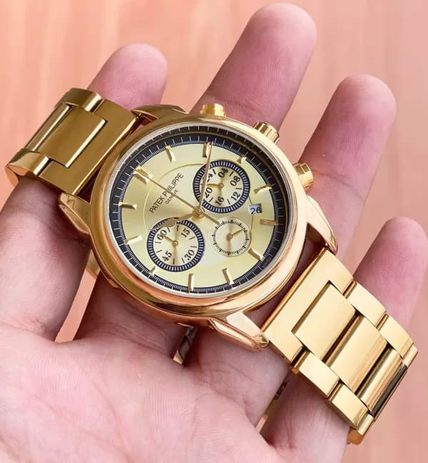 Patek Philippe premium wrist watch with metal strap - Image 3