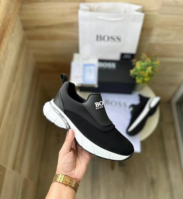 Hugo Boss imported sneakers for men black