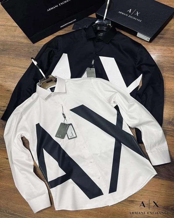 Armani Exchange luxury partywear 2025 in store shirts