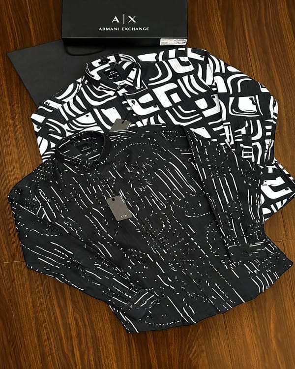 Armani formal 2025 in store shirts for men