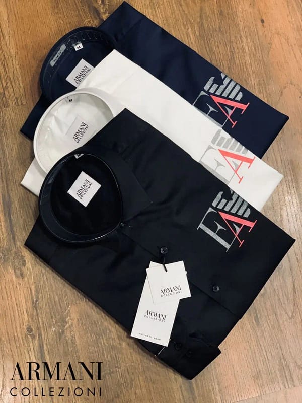 Emporio Armani exclusive 2022 cotton shirt for men
