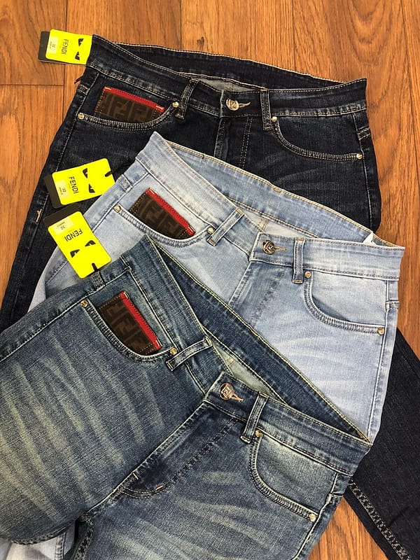 FENDI narrow fit premium jeans for men - Image 2