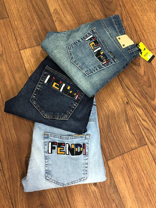 FENDI narrow fit premium jeans for men - Image 5