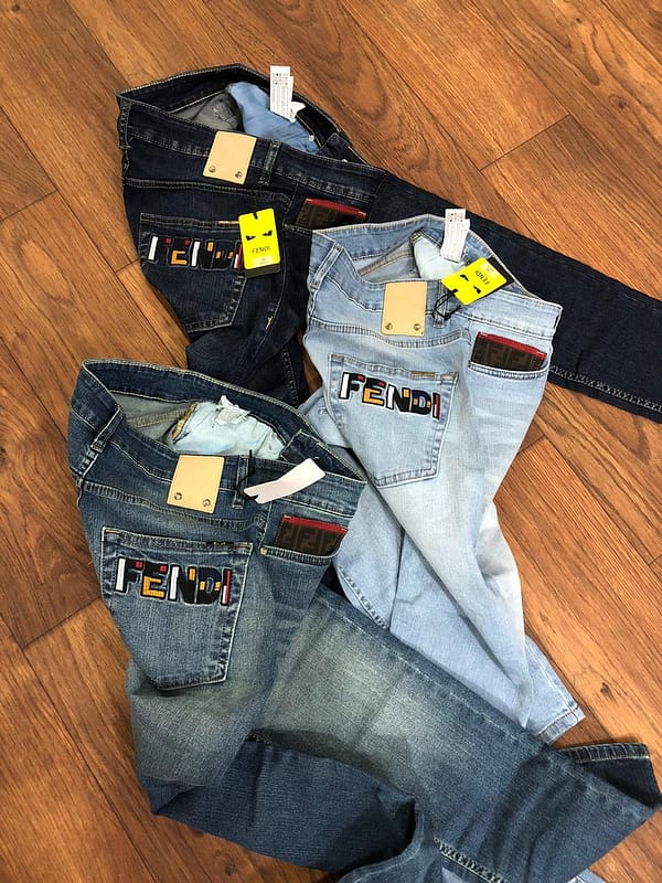 FENDI narrow fit premium jeans for men - Image 6