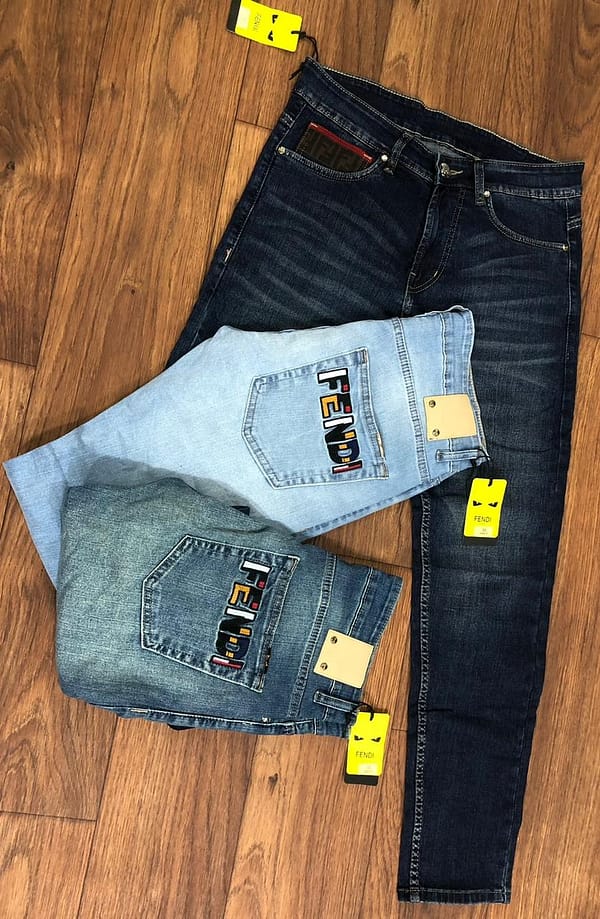 FENDI narrow fit premium jeans for men