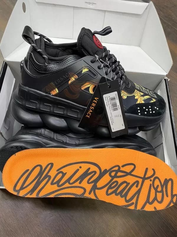 Versace chain reaction sneaker boots new arrivals